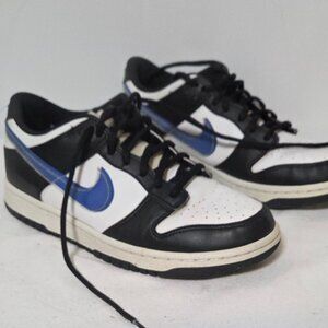Nike Dunk Low GS Next Nature TPU Swoosh Black White Blue Men's Size 7Y